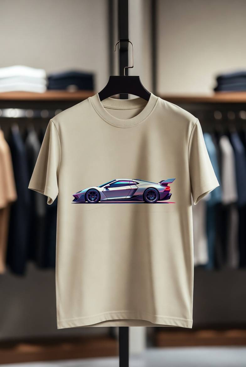 T-Shirt Mockup aus der Medienbibliothek für automatisierte Instagram-Posts T-Shirt Mockup aus der Medienbibliothek für automatisierte Instagram-Posts